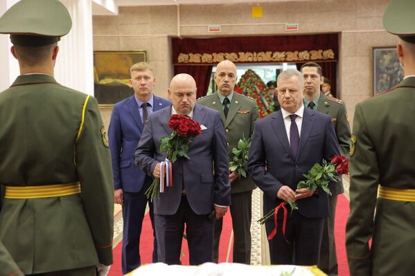 Церемония прощания с ветераном Великой Отечественной войны Геннадием Юшкевичем - Sputnik Беларусь