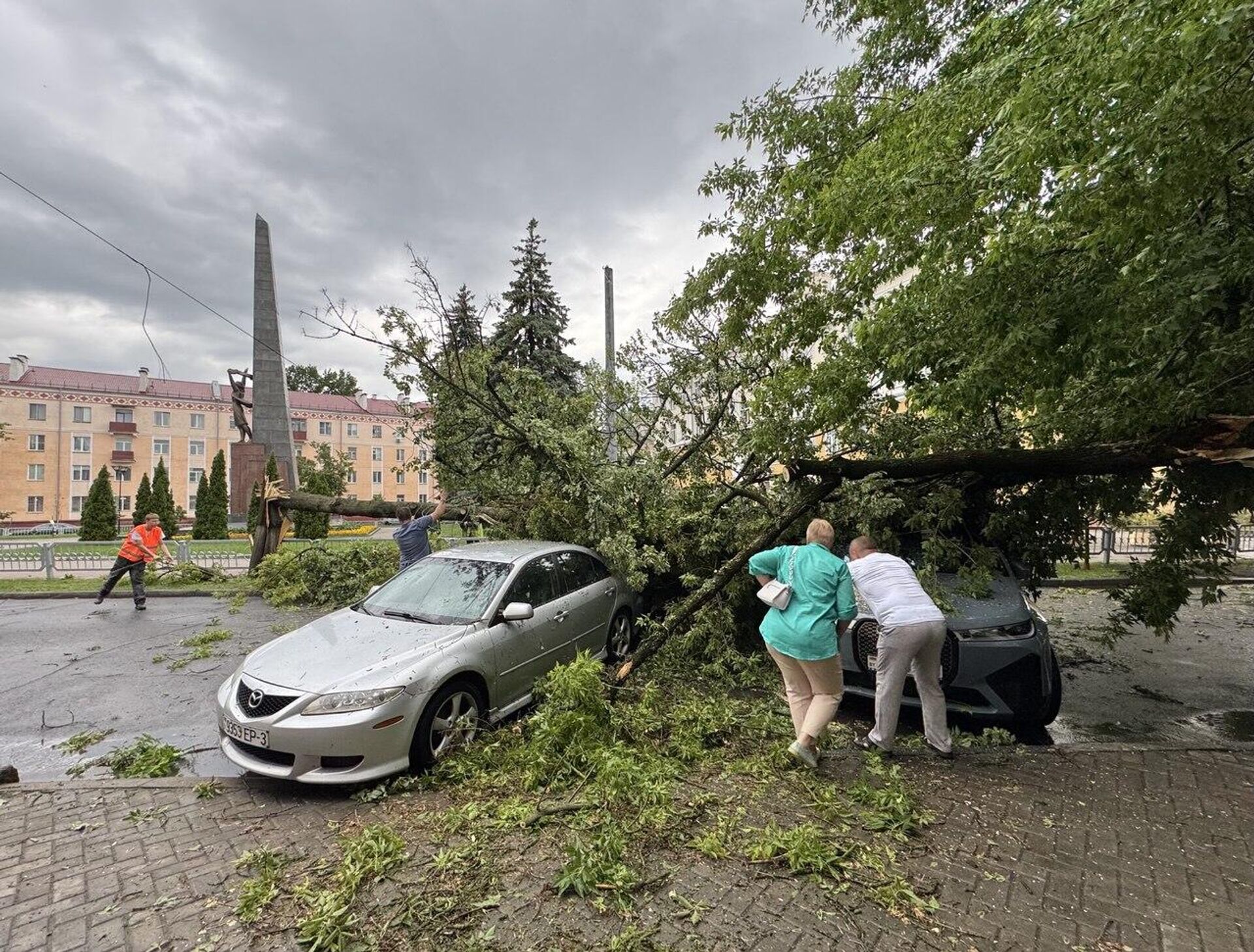 Последствия сильного дождя в Гомеле - Sputnik Беларусь, 1920, 03.06.2025