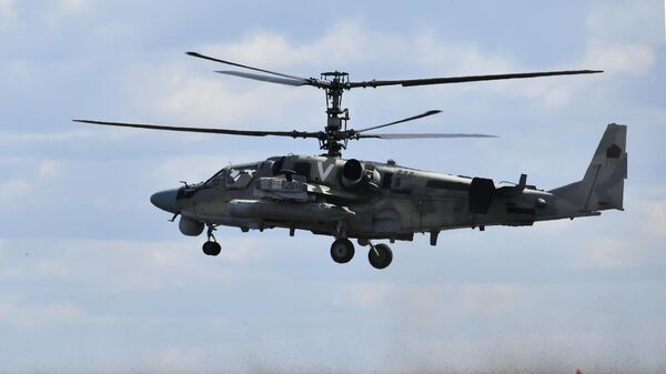 Расійскі верталёт падчас СВА - Sputnik Беларусь