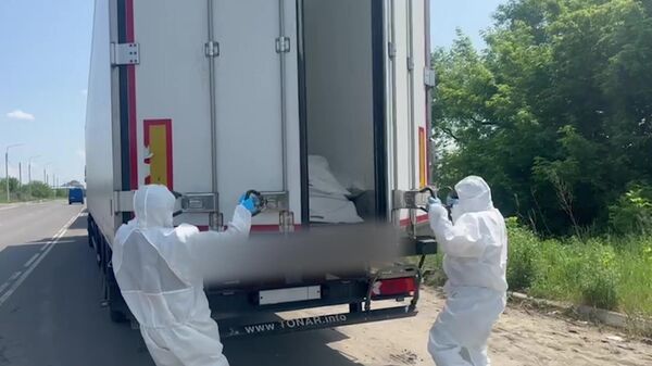 Колонна с телами погибших украинских военнослужащих прибыла в район обмена - Sputnik Беларусь