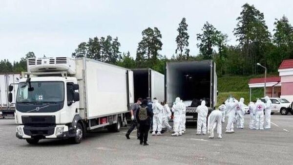 Абмен целамі загінулых ваеннаслужачых у рамках стамбульскіх дамоўленасцей паміж Расіяй і Украінай - Sputnik Беларусь