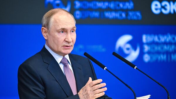 Заява Пуціна для прэсы ў Мінску – трансляцыя - Sputnik Беларусь