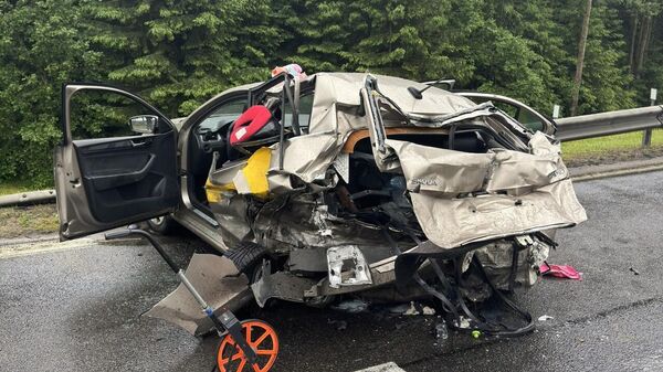 Две легковушки столкнулись под Минском  - Sputnik Беларусь