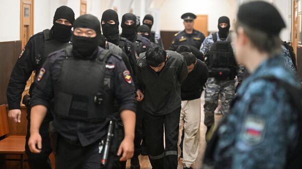 Рассмотрение вопроса о продлении ареста обвиняемым в теракте в  Крокус Сити Холл - Sputnik Беларусь