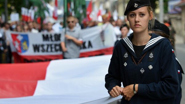 Марш памяти жертв Волынской резни в Польше, архивное фото - Sputnik Беларусь