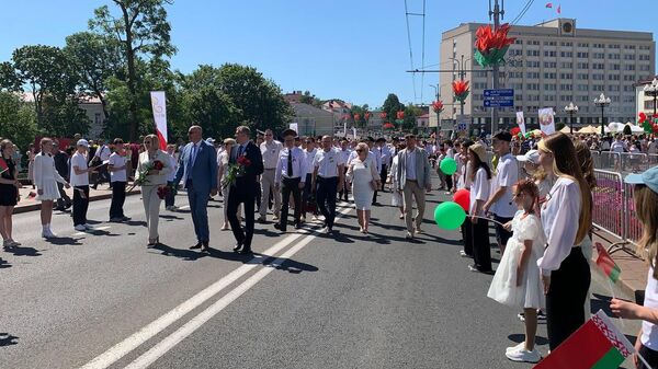 Святкаванне Дня Незалежнасці Рэспублікі Беларусь у Гродне - Sputnik Беларусь