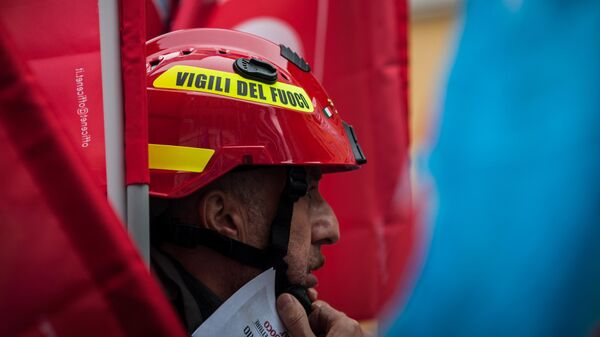 Итальянский пожарный, архивное фото - Sputnik Беларусь