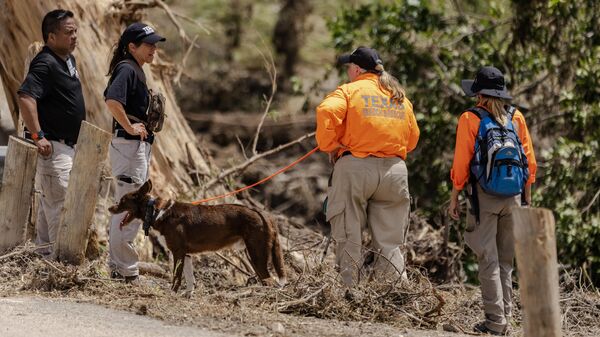Спасатели в районе наводнения в Техасе - Sputnik Беларусь