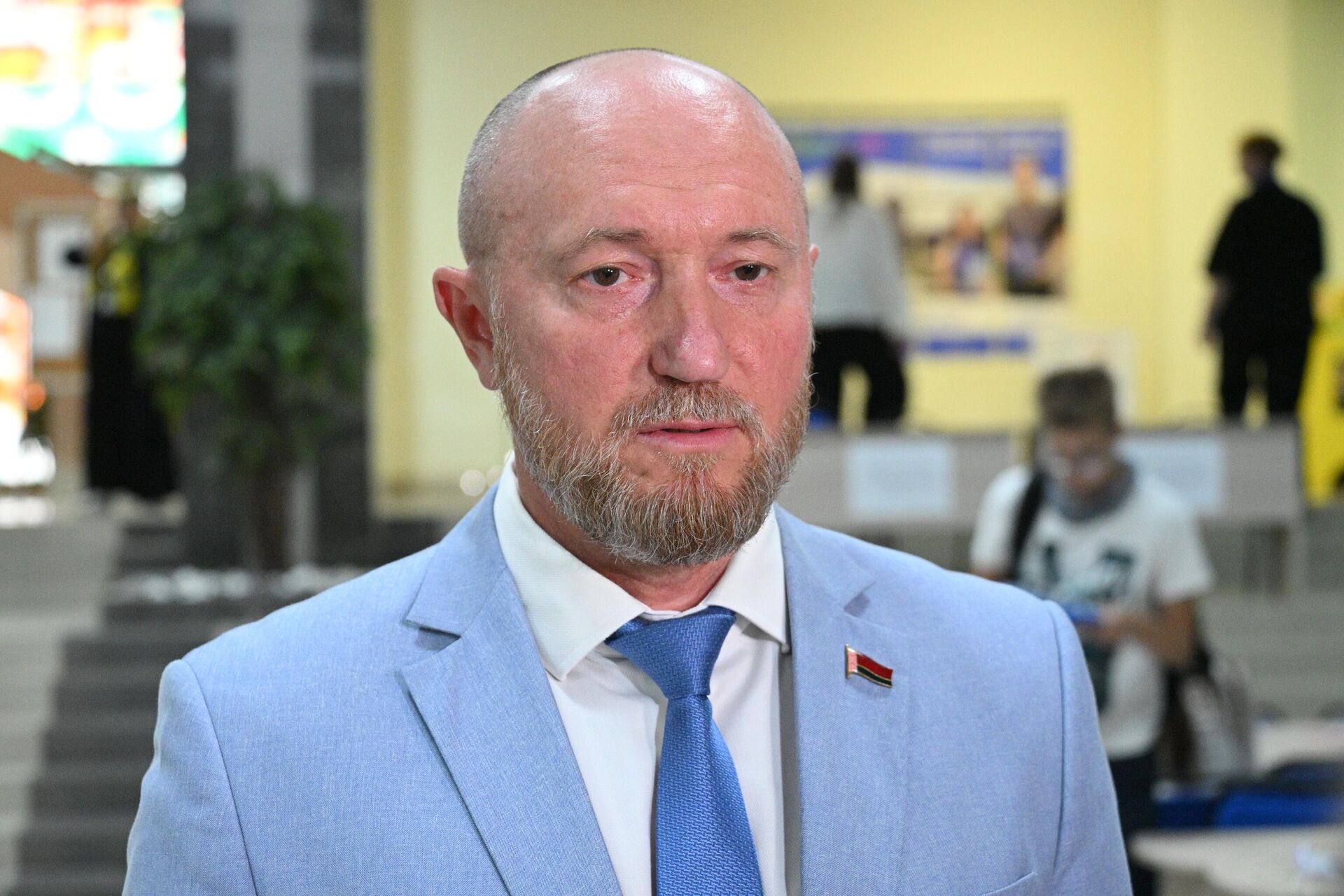 Проректор по учебной работе, первый заместитель председателя приемной комиссии БГПУ Александр Маковчик Проректор по учебной работе, первый заместитель председателя приемной комиссии БГПУ Александр Маковчик - Sputnik Беларусь, 1920, 18.07.2025