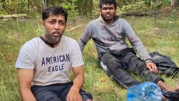 Обнаруженные на границе граждане Шри-Ланки - Sputnik Беларусь