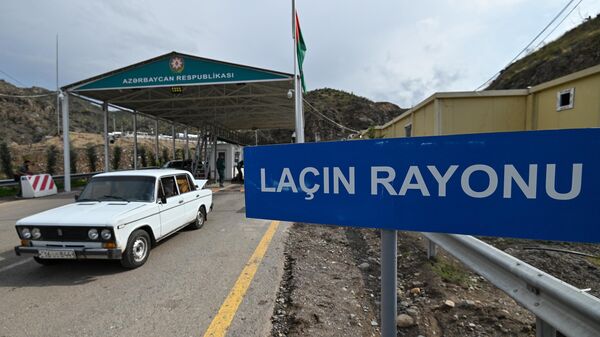 КПП Лачин на въезде в Лачинский коридор - Sputnik Беларусь