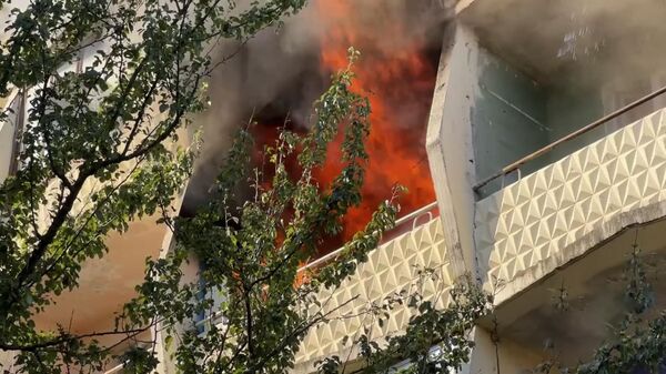 МЧС эвакуировало 50 человек и кота из горевшего общежития в Минске - Sputnik Беларусь