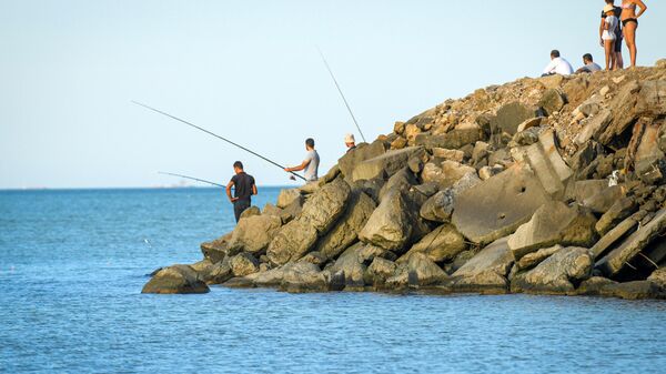 Отдыхающие на пляже Каспийского моря - Sputnik Беларусь