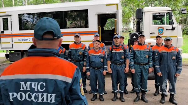 Полевой лагерь МЧС РФ разбит на месте авиакатастрофы в Приамурье  - Sputnik Беларусь