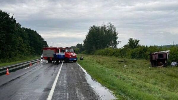 На месте ДТП в Брестской области - Sputnik Беларусь
