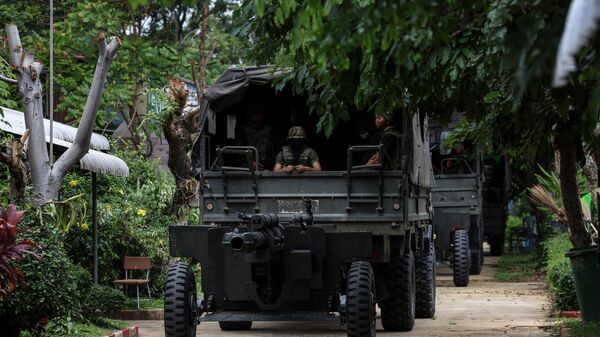 Колонна тайских военных - Sputnik Беларусь