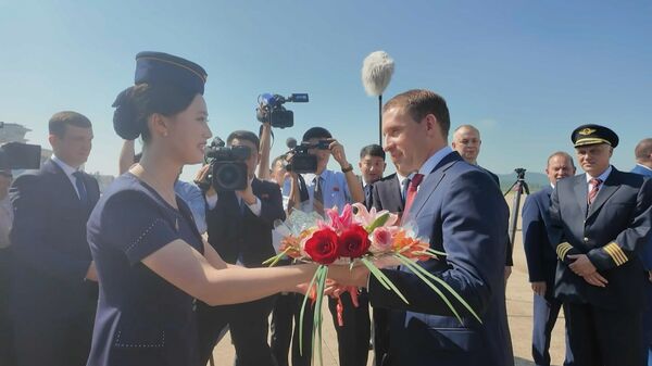 Полет первого прямого рейса Москва ― Пхеньян сняли на видео - Sputnik Беларусь