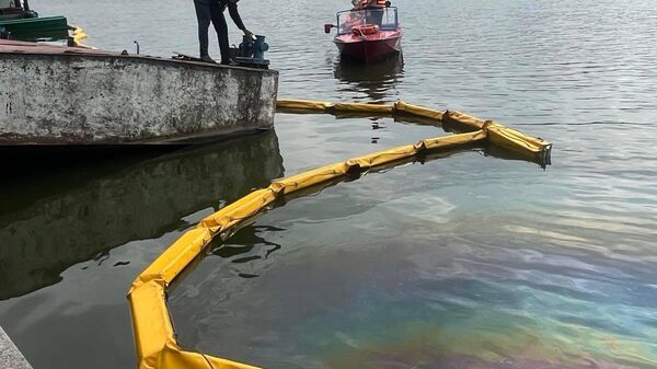 Утечка нефтепродуктов на Свислочи - Sputnik Беларусь