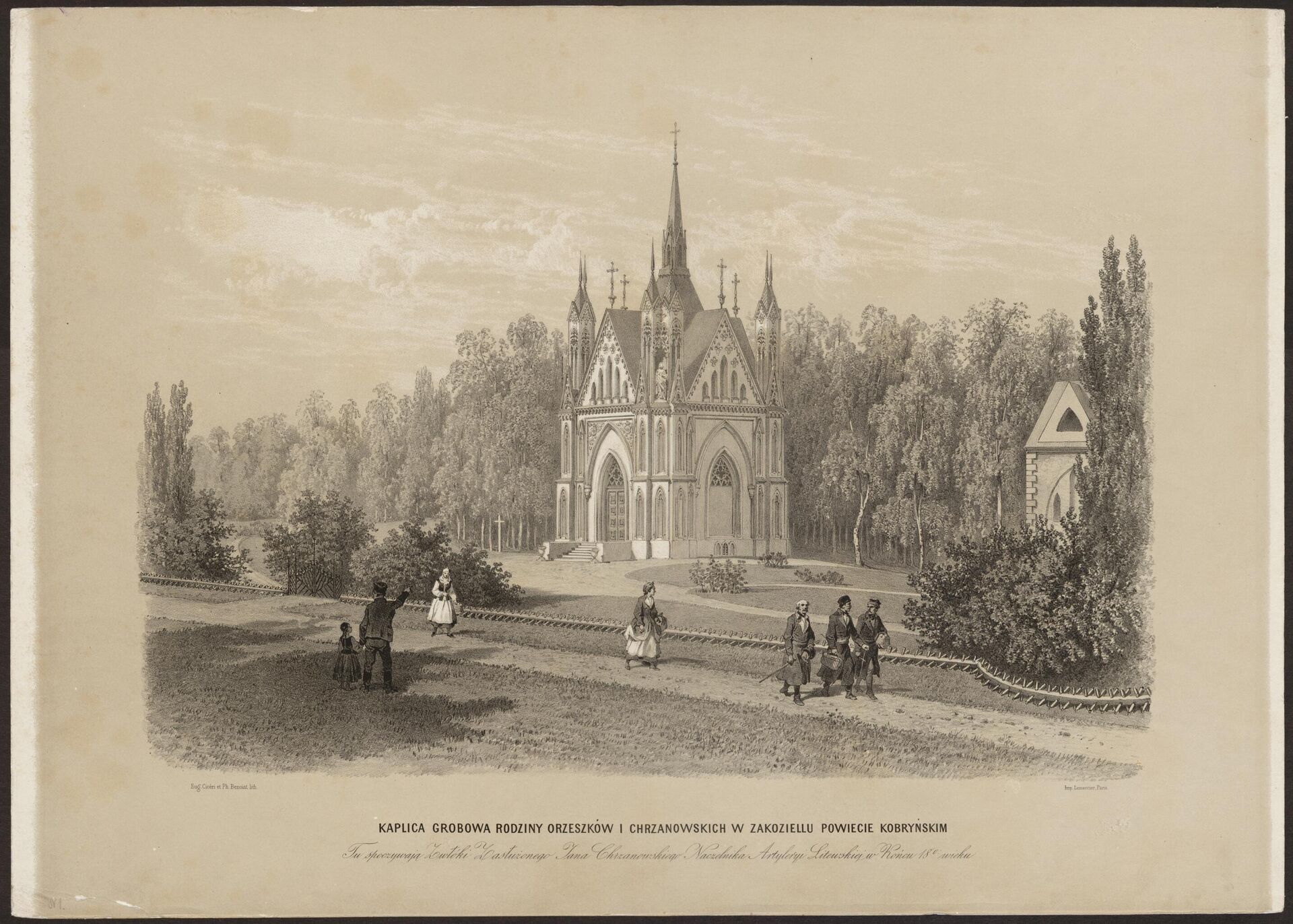 Усыпальница Ожешко в Закозеле, 1850 год
Album de Wilna. Publié par Jean Kasimir Wilczyński
Eugene Cicéri, Philippe Benoist - Sputnik Беларусь, 1920, 31.07.2025