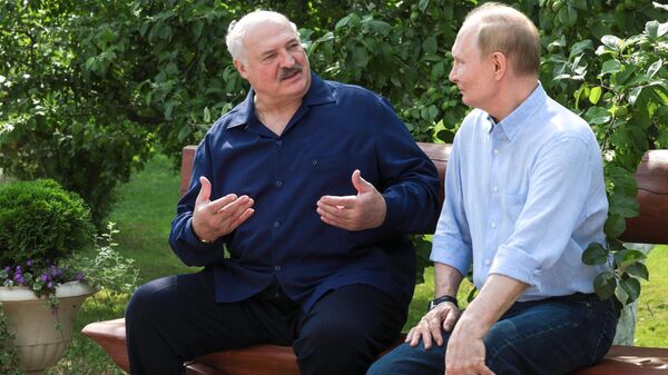 Президент РФ Владимир Путин и президент Беларуси Александр Лукашенко посетили Валаам - Sputnik Беларусь