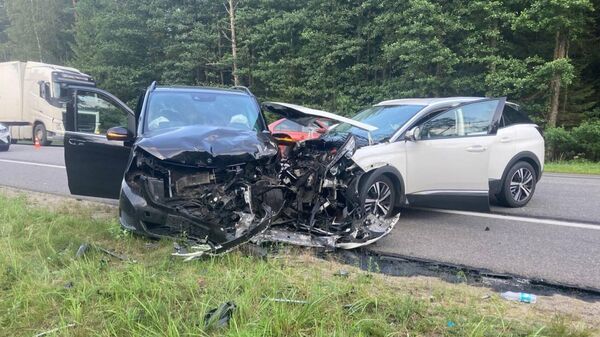 На месте ДТП в Докшицком районе - Sputnik Беларусь