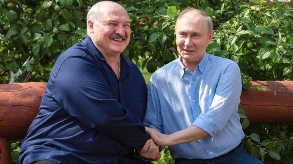 Президент РФ Владимир Путин и президент Беларуси Александр Лукашенко - Sputnik Беларусь