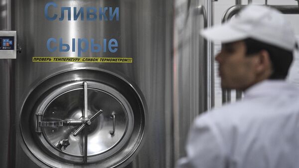 Цех производства кисломолочной продукции, архивное фото - Sputnik Беларусь