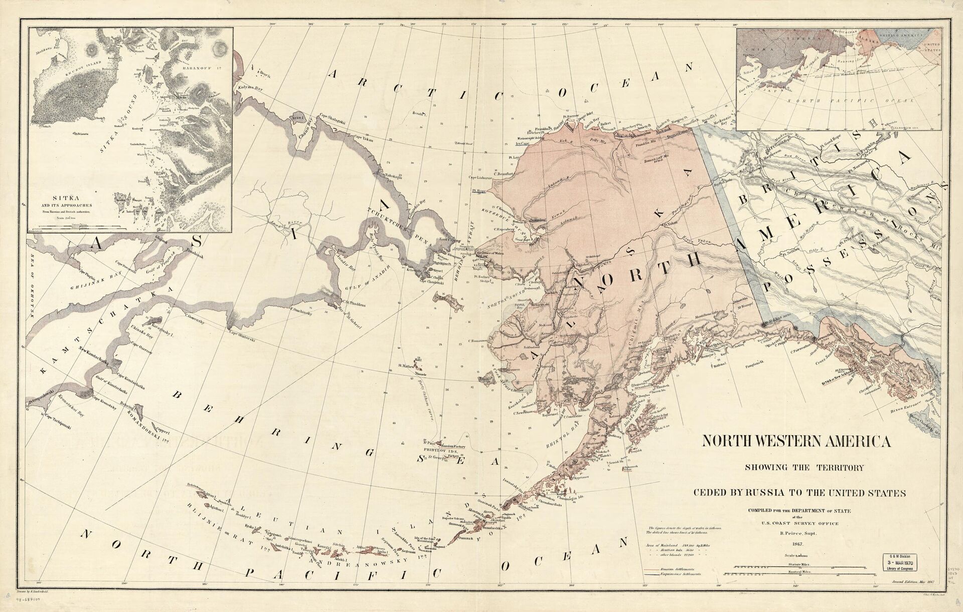 Карта Северо-Восточной Америки 1867 года с показанием территорий, переданных Российской Империей Северо-Американским Соединенным Штатам Карта Северо-Восточной Америки 1867 года с показанием территорий, переданных Российской Империей Северо-Американским Соединенным Штатам - Sputnik Беларусь, 1920, 13.08.2025