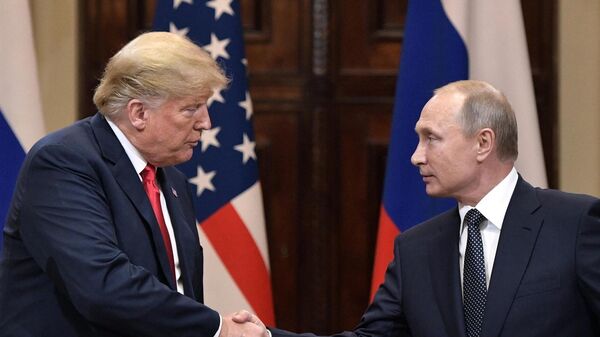 Прэзідэнты Расіі і ЗША Уладзімір Пуцін і Дональд Трамп - Sputnik Беларусь