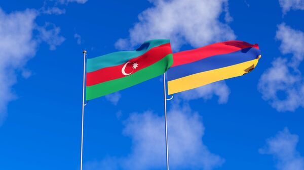 Флаги Азербайджана и Армении - Sputnik Беларусь