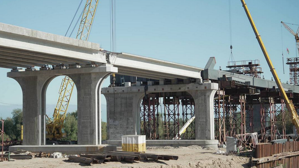 Строительство моста через Припять - Sputnik Беларусь