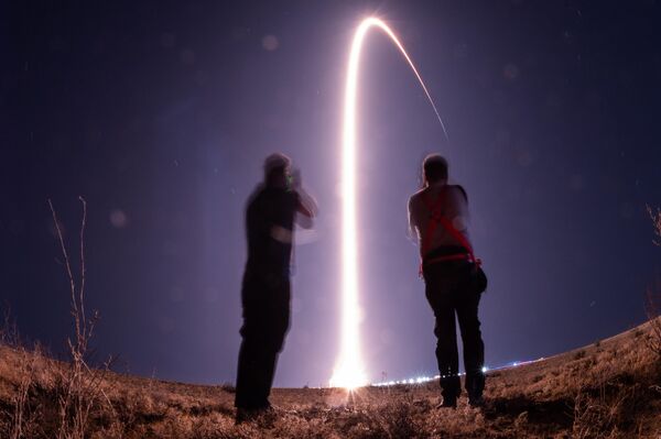 Запуск ракеты-носьбіта &quot;Союз-2-1б&quot; з касмічным апаратам &quot;Бион-М&quot; з касмадрома Байканур. - Sputnik Беларусь
