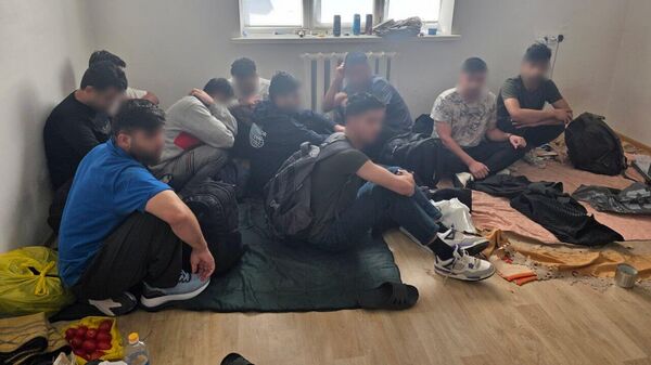 Задержанные нелегальные мигранты - Sputnik Беларусь