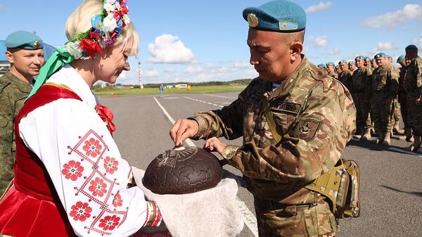 Военные из Казахстана прибыли в Беларусь на учения ОДКБ - Sputnik Беларусь