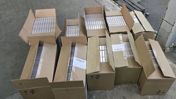 Найденные таможенниками контрабандные сигареты - Sputnik Беларусь