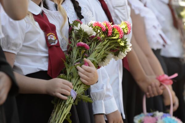 Линейка в средней школе № 59 г. Гомеля - Sputnik Беларусь