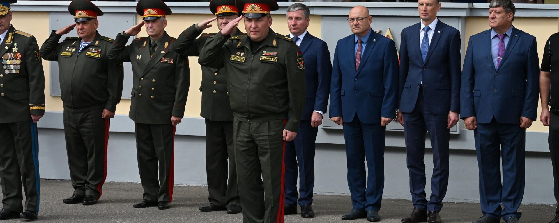 Виктор Хренин 1 сентября в Суворовском училище - Sputnik Беларусь, 1920, 01.09.2025