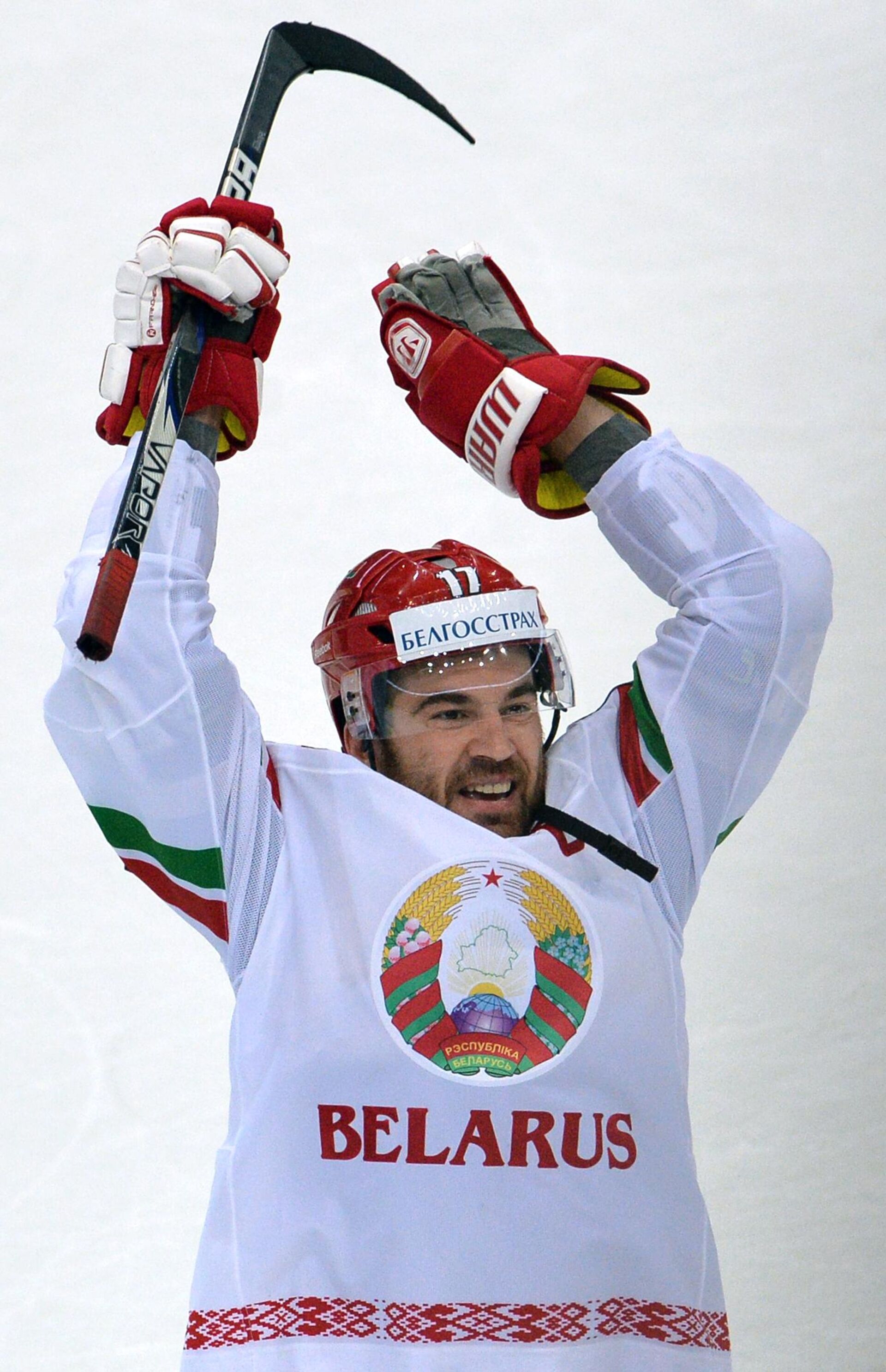 Игрок сборной Беларуси Алексей Калюжный - Sputnik Беларусь, 1920, 02.09.2025