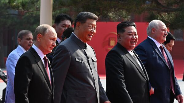 Главы иностранных делегаций перед парадом в Пекине - Sputnik Беларусь