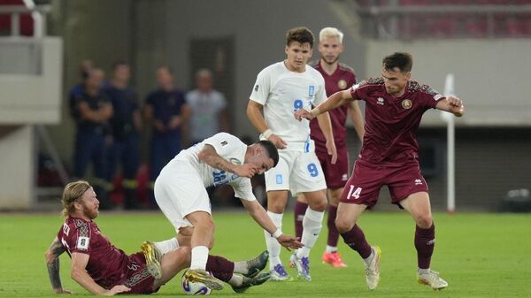 В стартовом матче квалификации чемпионата мира ФИФА 2026 сборная Беларуси крупно уступила Греции со счётом 1:5. - Sputnik Беларусь