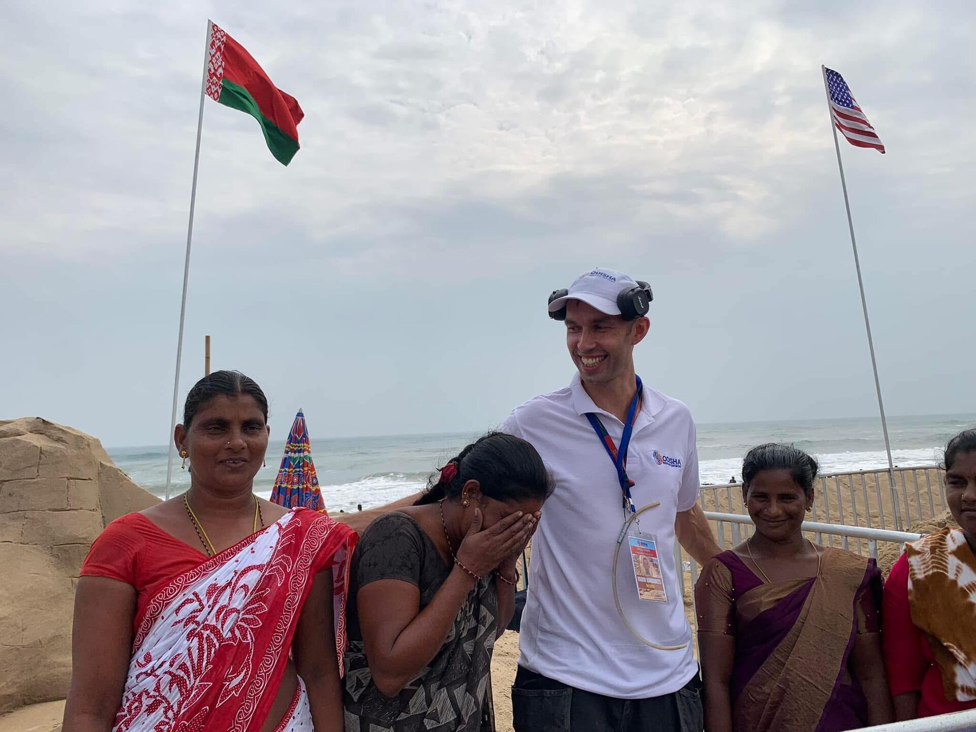 Вадим Бандарец на фестивале песочных скульптур в Индии  - Sputnik Беларусь, 1920, 08.09.2025