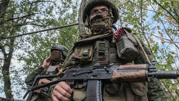 Расійскія вайскоўцы падчас СВА - Sputnik Беларусь