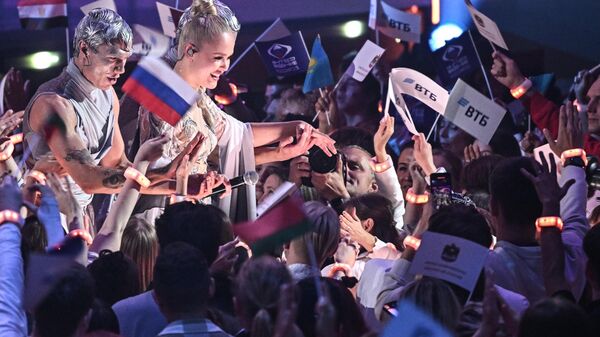 Настя Кравченко выступает на международном музыкальном конкурсе Интервидение  - Sputnik Беларусь