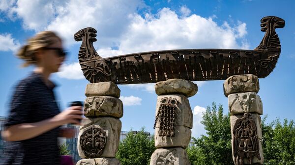 Скульптура Кама-река в Перми - Sputnik Беларусь