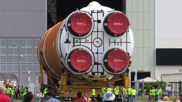 Разгонный блок ракеты MLS миссии Артемида-2 - Sputnik Беларусь