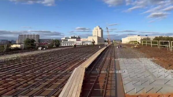 Ремонт путепровода в центре Минска - Sputnik Беларусь