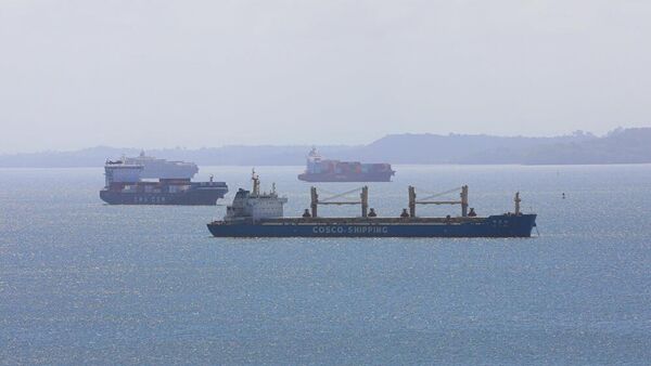 Корабли на рейде Панамского канала - Sputnik Беларусь