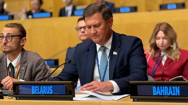 Максим Рыженков на ГА ООН в Нью-Йорке - Sputnik Беларусь