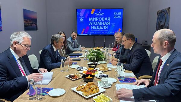 Встреча вице-премьера Беларуси Виктора Каранкевича с гендиректором МАГАТЭ Рафаэлем Гросси в Москве - Sputnik Беларусь