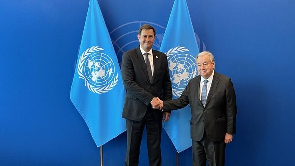 Максим Рыженков и Антониу Гутерриш - Sputnik Беларусь